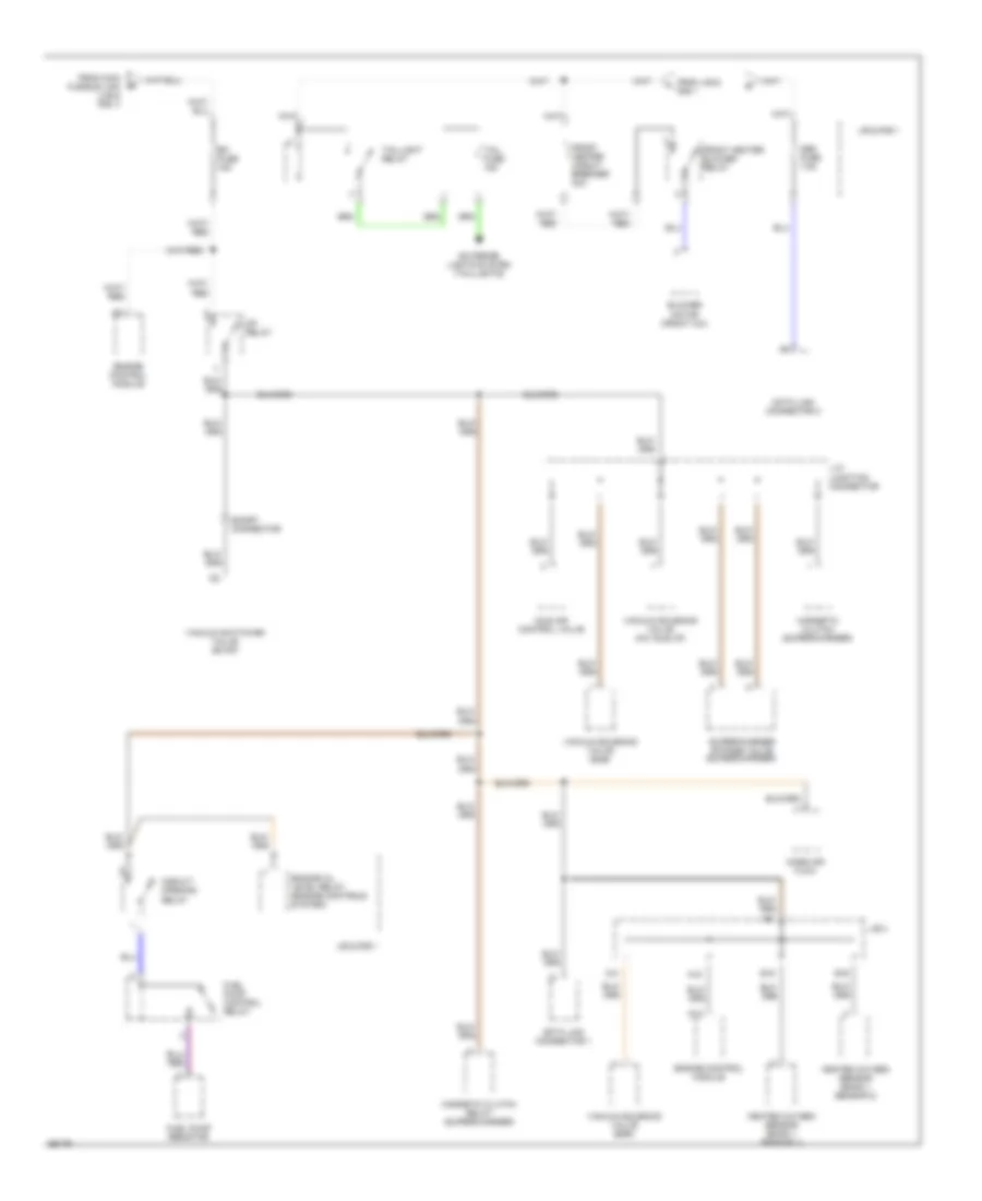 2.4L SC, Power Distribution Wiring Diagram (3 of 6) for Toyota Previa DX 1994
