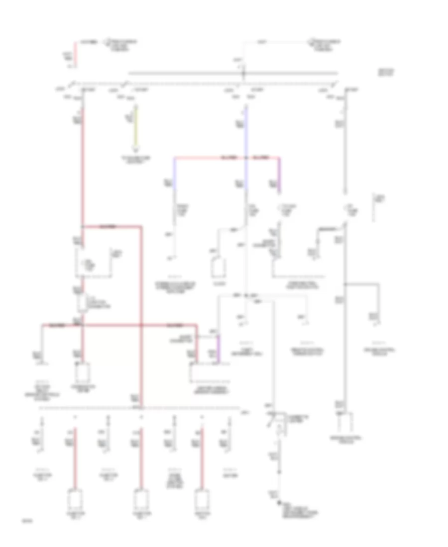 2.4L SC, Power Distribution Wiring Diagram (4 of 6) for Toyota Previa DX 1994