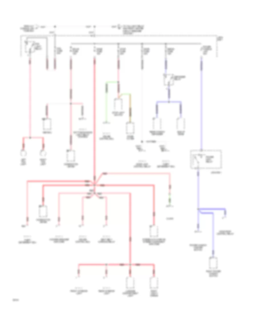 2.4L, Power Distribution Wiring Diagram (2 of 6) for Toyota Previa DX 1994
