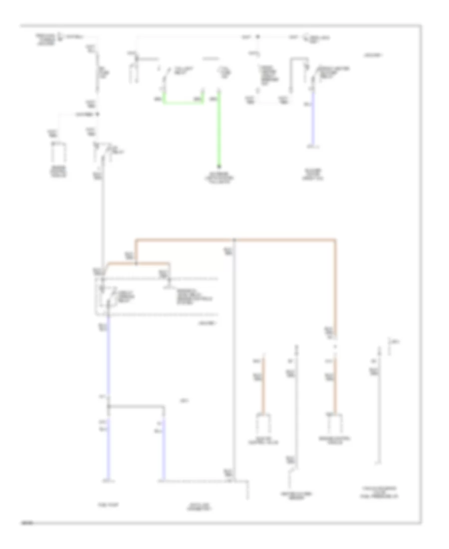 2.4L, Power Distribution Wiring Diagram (3 of 6) for Toyota Previa DX 1994