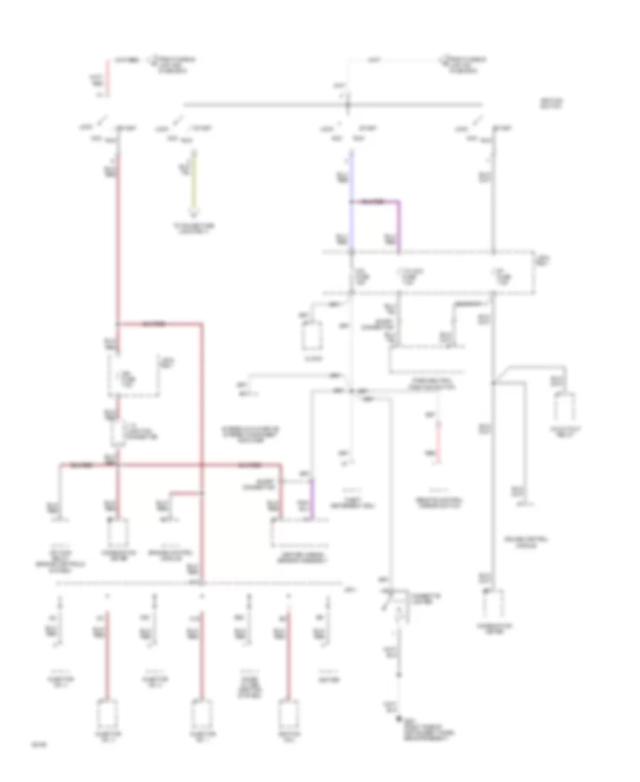 2.4L, Power Distribution Wiring Diagram (4 of 6) for Toyota Previa DX 1994