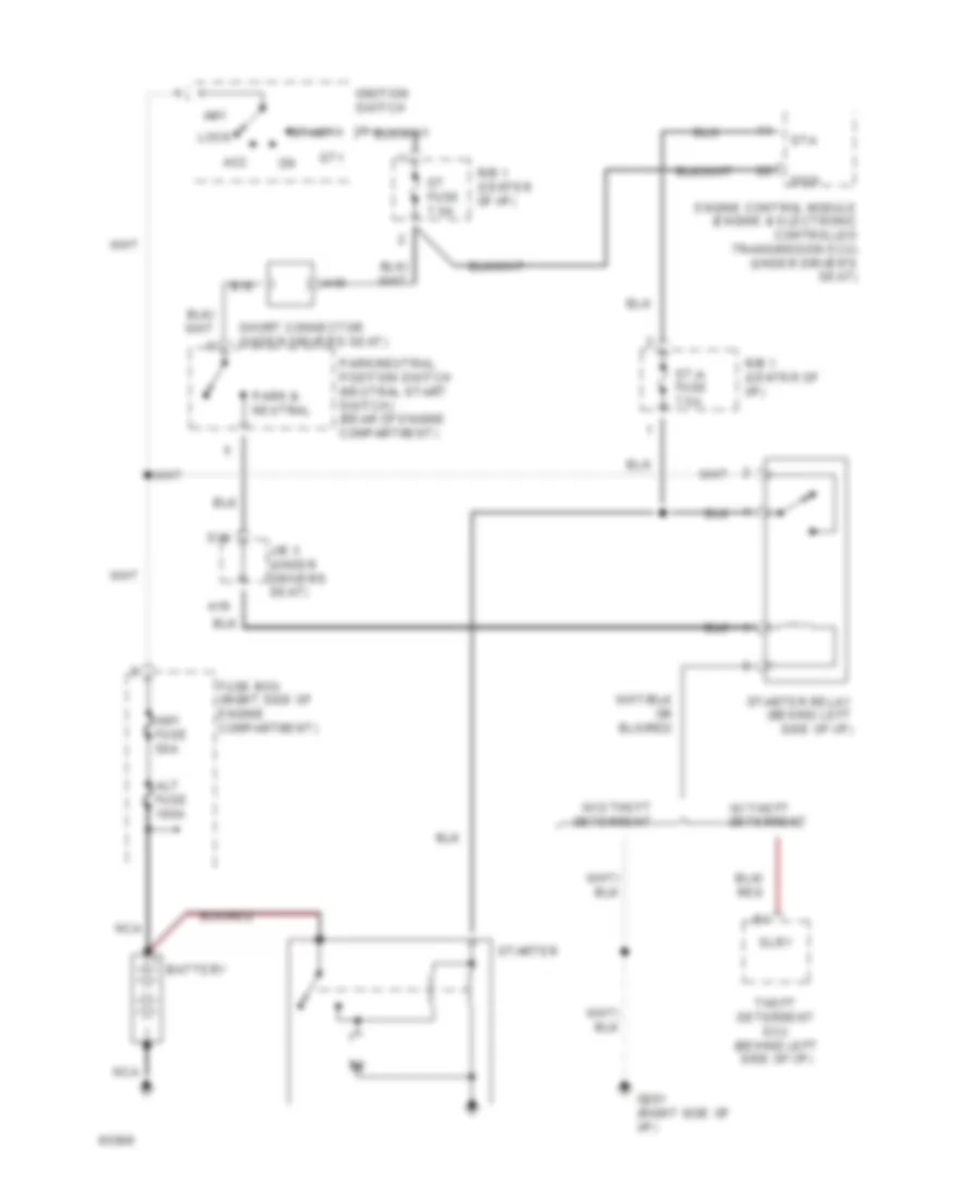 2.4L SC, Starting Wiring Diagram for Toyota Previa DX 1994