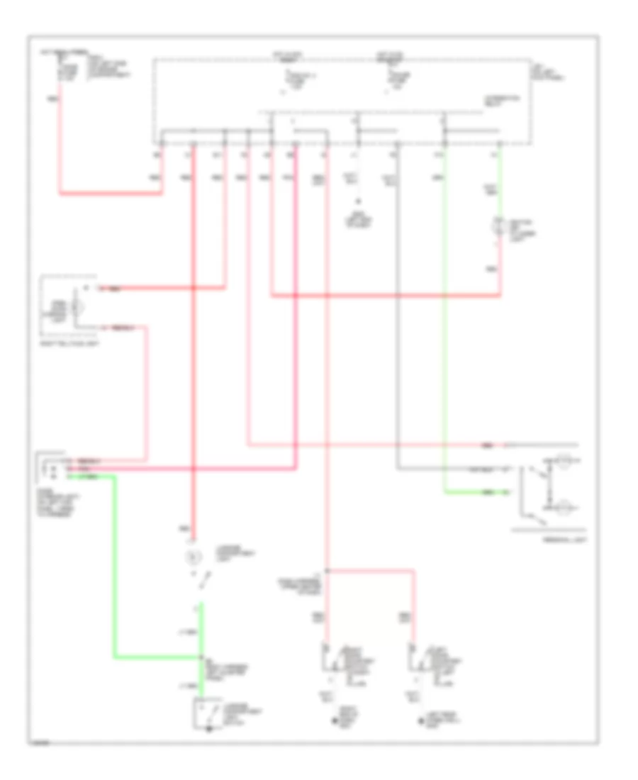 Courtesy Lamps Wiring Diagram for Toyota Supra 1998