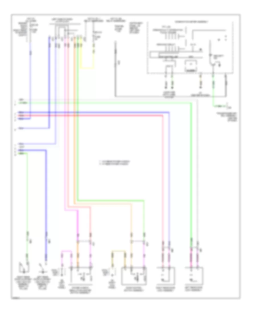 Forced Entry Wiring Diagram, without Smart Key System (2 of 2) for Toyota Prius C 2013