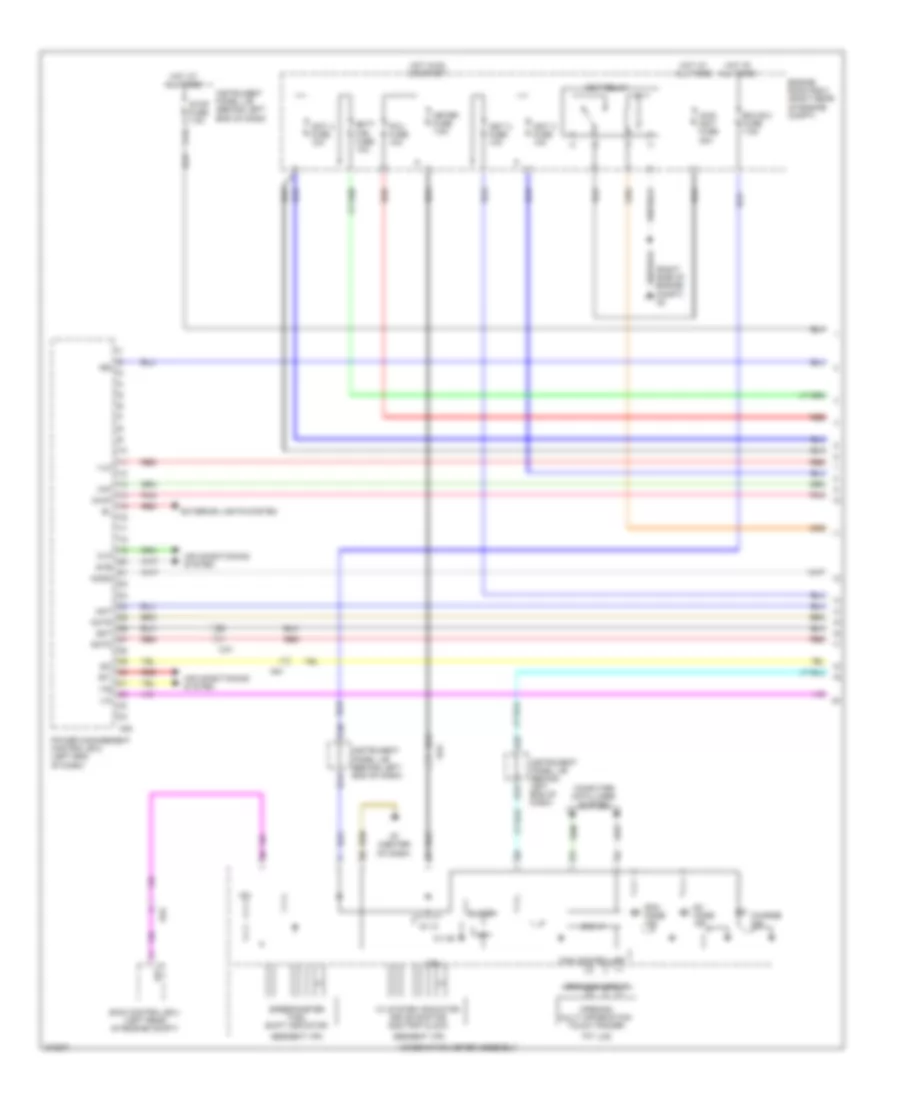 1.5L, Hybrid System Wiring Diagram (1 of 6) for Toyota Prius C 2013