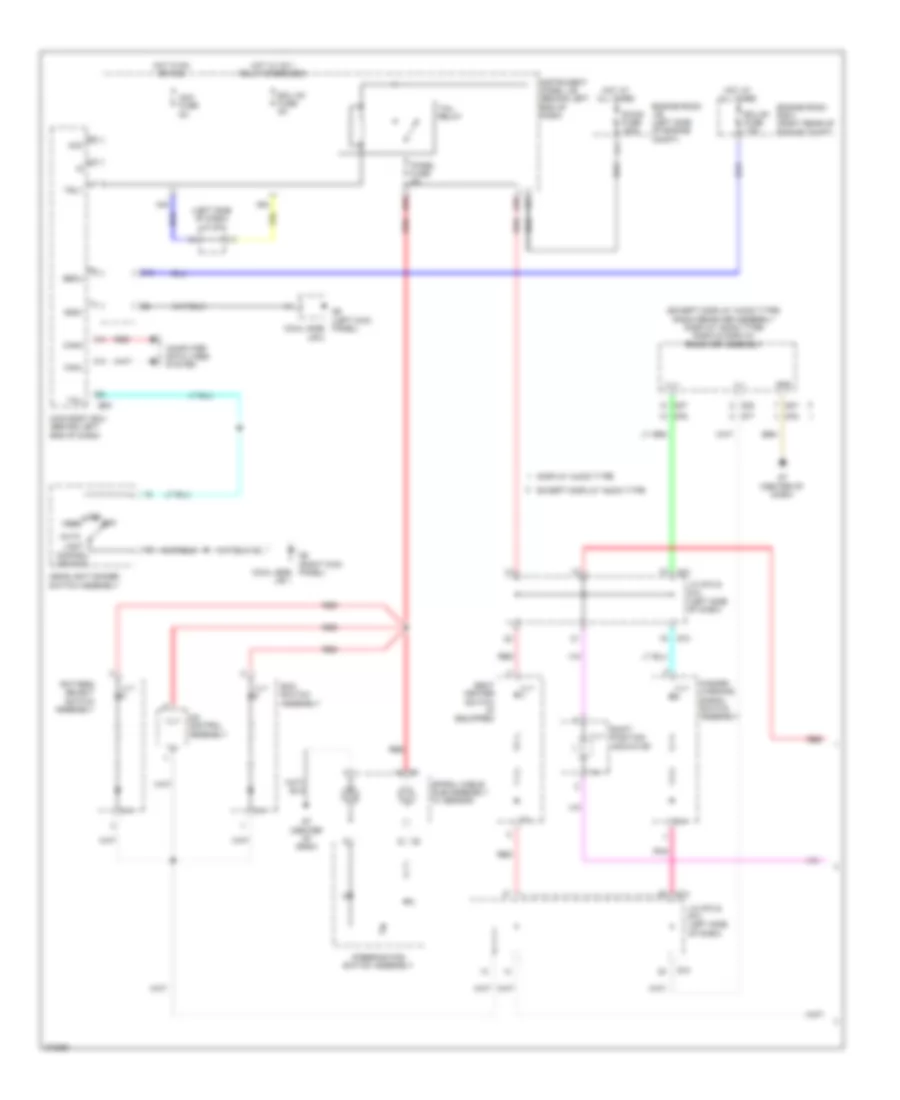 Instrument Illumination Wiring Diagram 1 of 2 for Toyota Prius C 2013