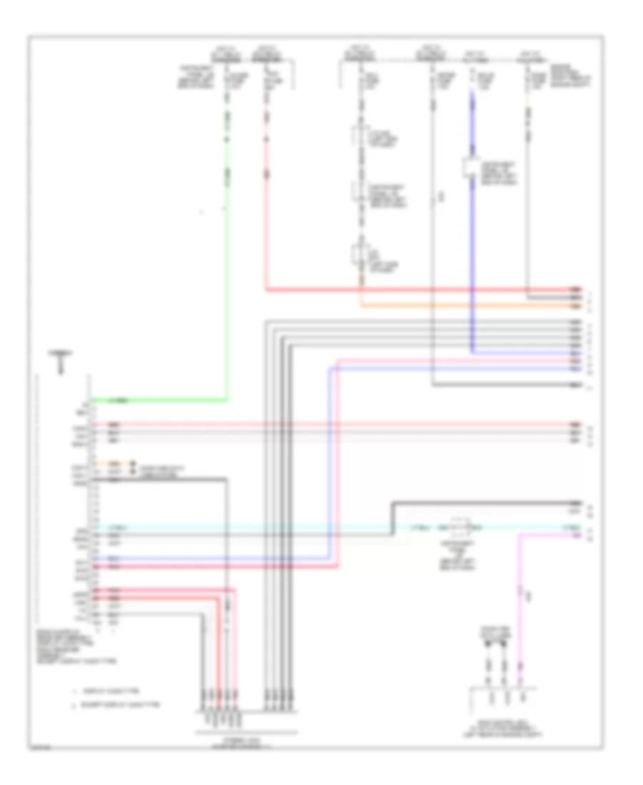 Navigation Wiring Diagram 1 of 3 for Toyota Prius C 2013