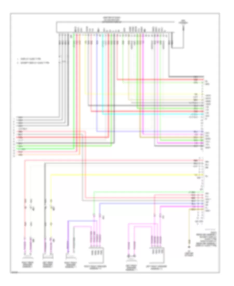 Navigation Wiring Diagram (3 of 3) for Toyota Prius C 2013