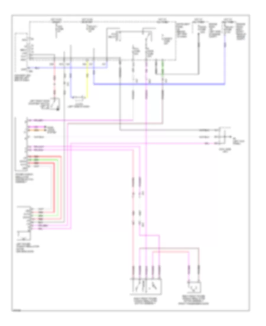 Power Windows Wiring Diagram without Rear Power Windows for Toyota Prius C 2013