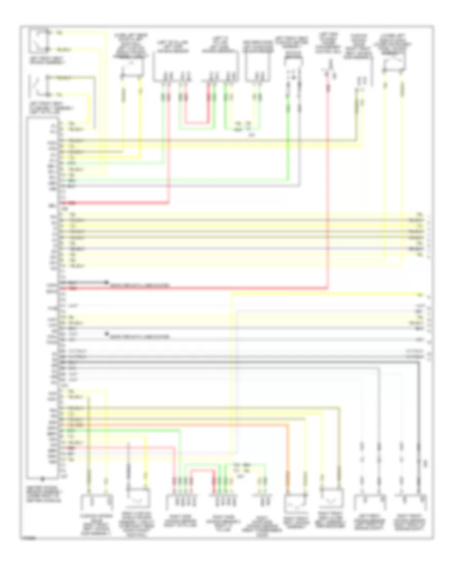 Supplemental Restraints Wiring Diagram 1 of 2 for Toyota Prius C 2013