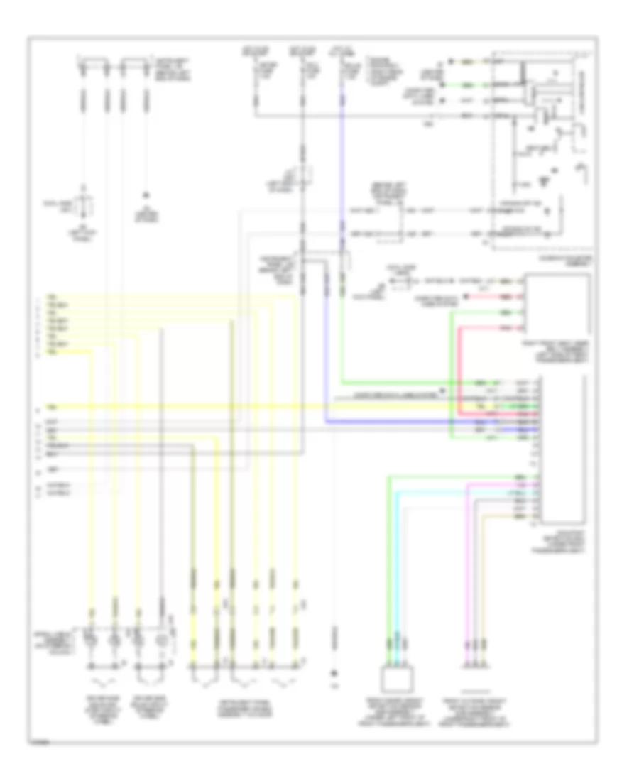 Supplemental Restraints Wiring Diagram 2 of 2 for Toyota Prius C 2013