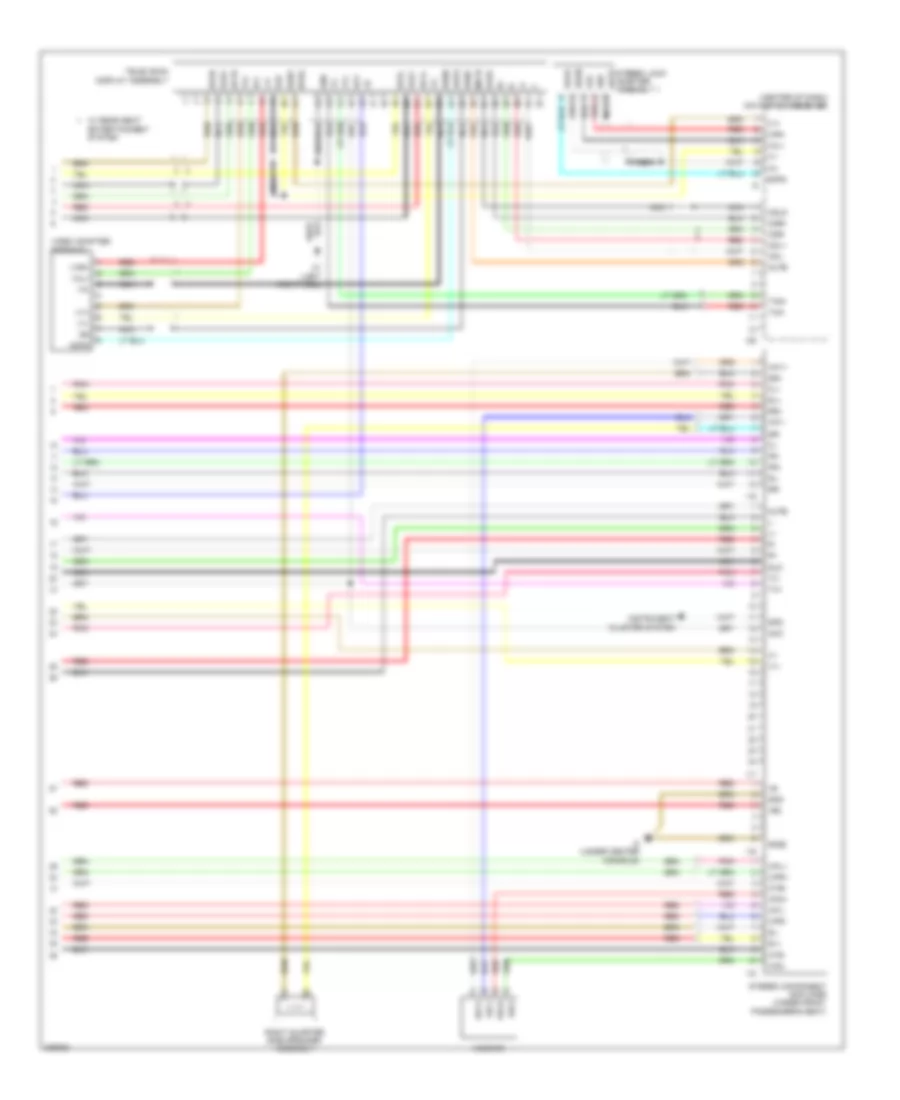 Navigation Wiring Diagram 3 of 3 for Toyota Sequoia Platinum 2009