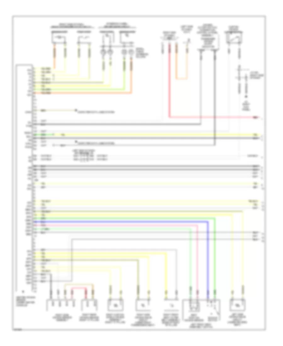 Supplemental Restraints Wiring Diagram 1 of 2 for Toyota Sequoia Platinum 2009