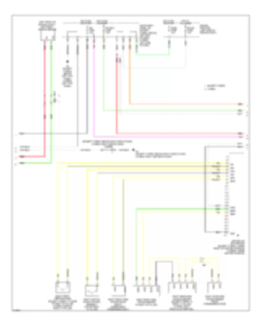 Supplemental Restraints Wiring Diagram (2 of 3) for Toyota Highlander Limited 2011