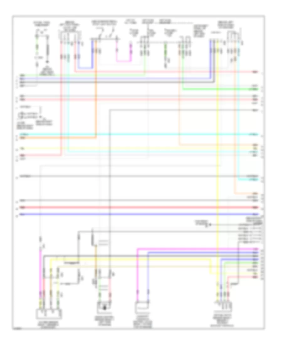 2.7L, Engine Performance Wiring Diagram (2 of 5) for Toyota Highlander Limited 2011