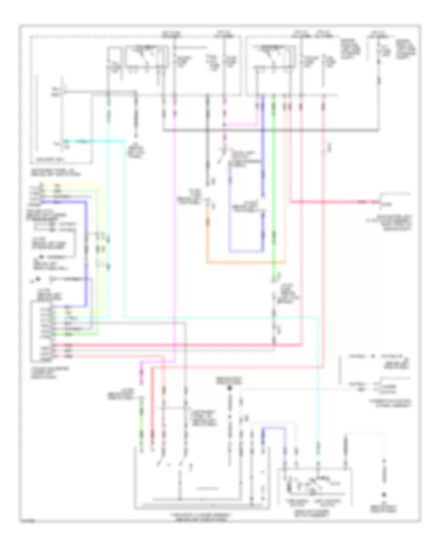 Trailer Tow Wiring Diagram, Except Hybrid for Toyota Highlander Limited 2011