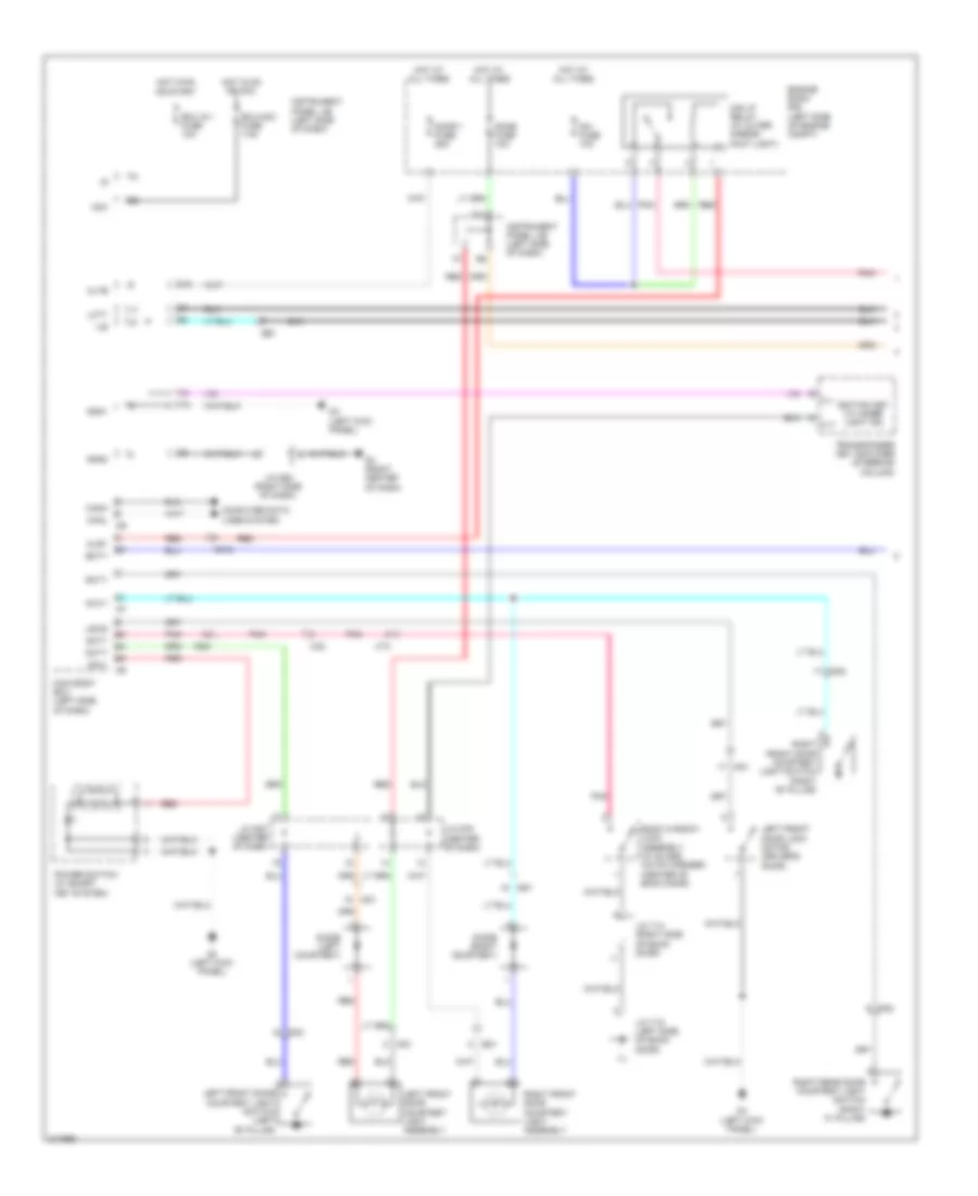 Courtesy Lamps Wiring Diagram Hybrid 1 of 2 for Toyota Highlander Limited 2011