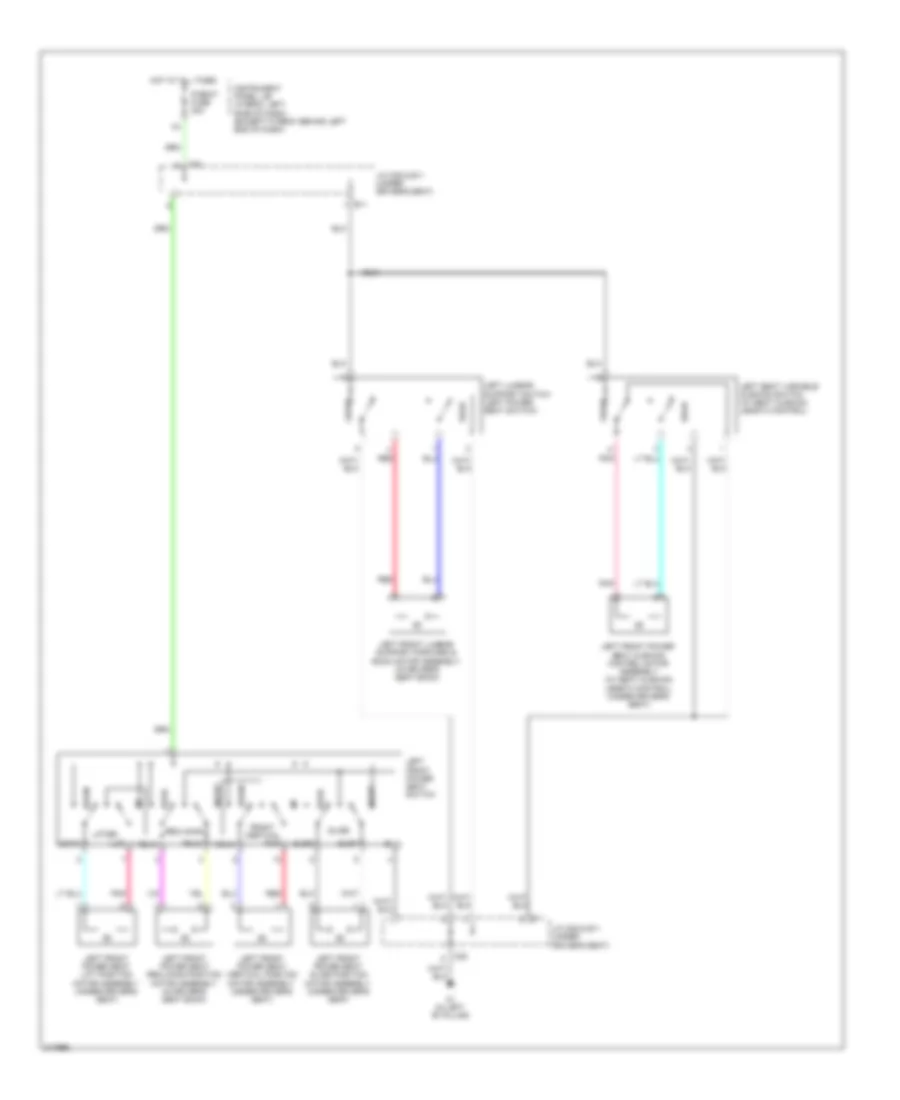 Driver Power Seat Wiring Diagram for Toyota Highlander Limited 2011