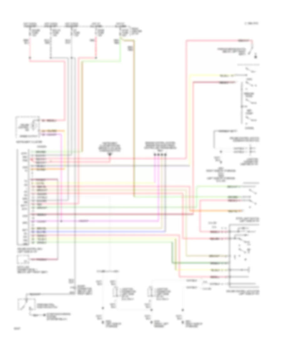 Cruise Control Wiring Diagram for Toyota Previa LE 1994