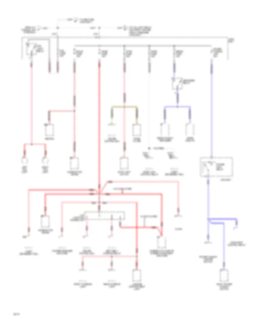 2.4L SC, Power Distribution Wiring Diagram (2 of 6) for Toyota Previa LE 1994