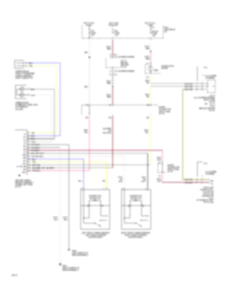 Supplemental Restraint Wiring Diagram for Toyota Previa LE 1994