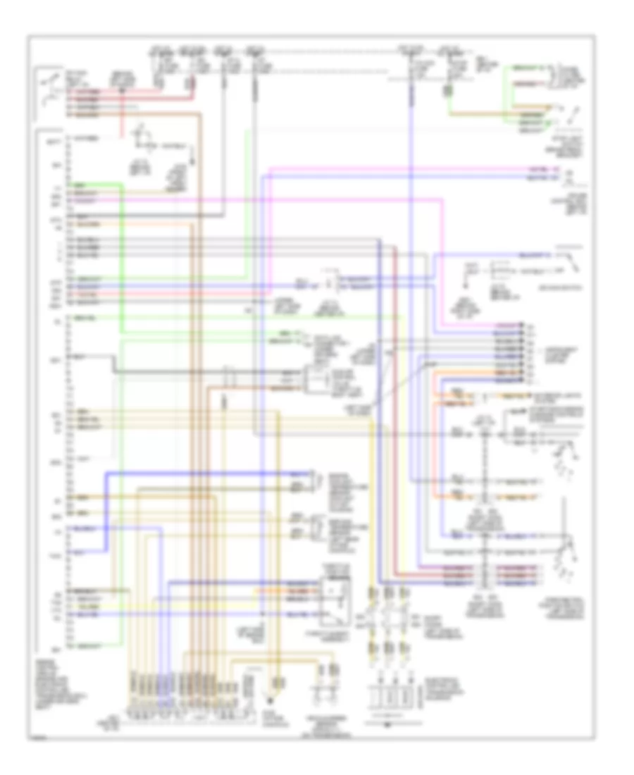 2.4L, Transmission Wiring Diagram for Toyota Previa LE 1994