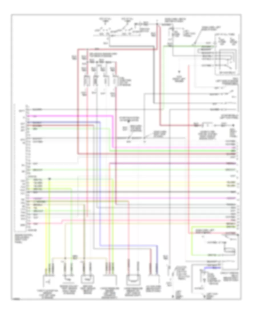 2.7L, Engine Performance Wiring Diagrams, MT (1 of 3) for Toyota T100 1998
