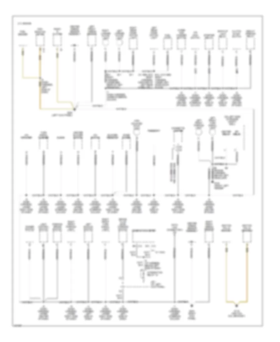 Ground Distribution Wiring Diagram 1 of 3 for Toyota T100 1998