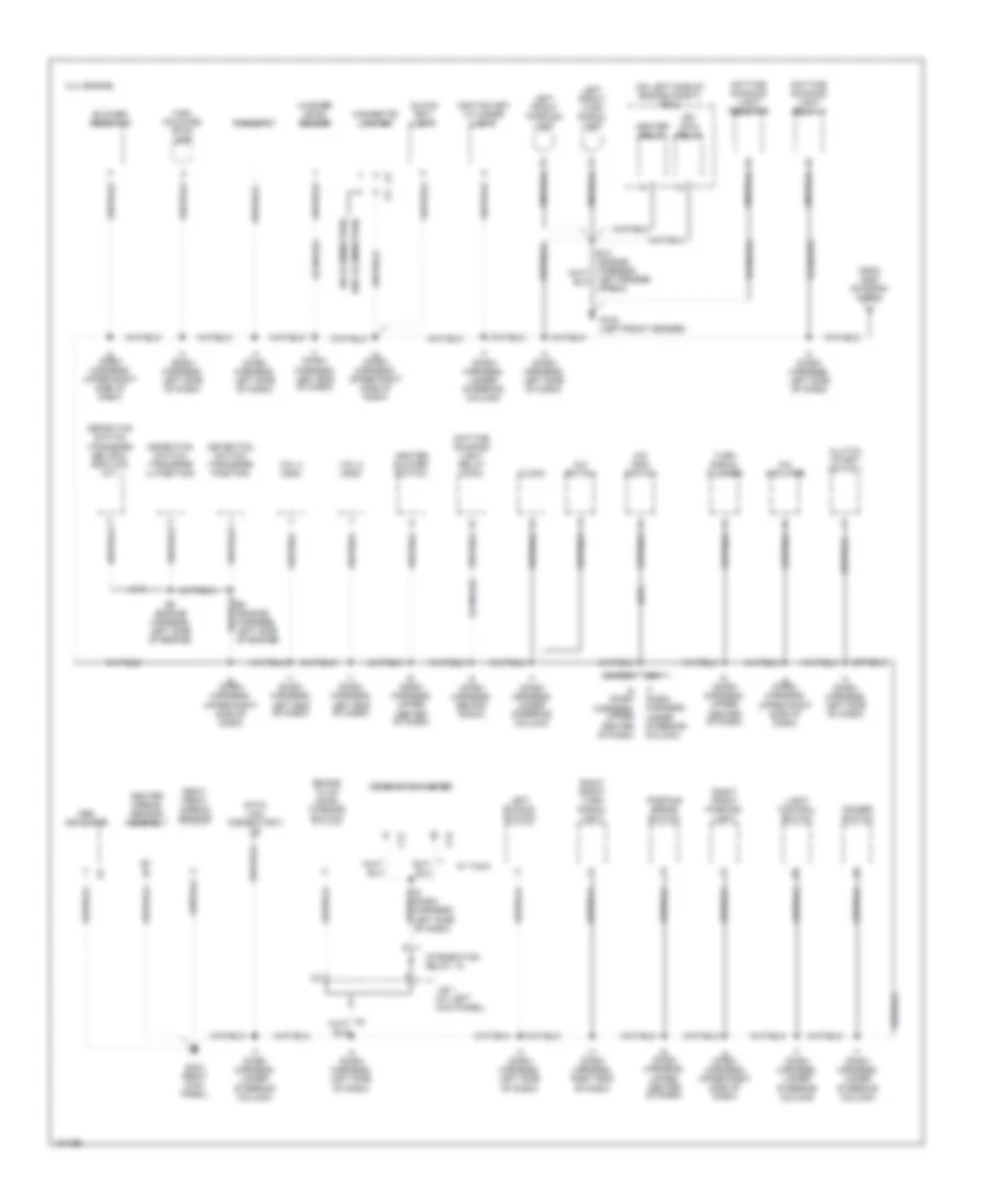 Ground Distribution Wiring Diagram (3 of 3) for Toyota T100 1998
