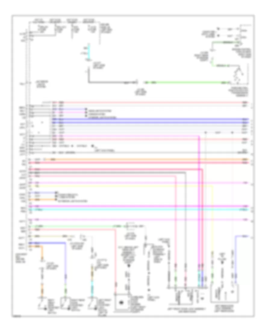 Forced Entry Wiring Diagram 1 of 2 for Toyota Sequoia SR5 2009