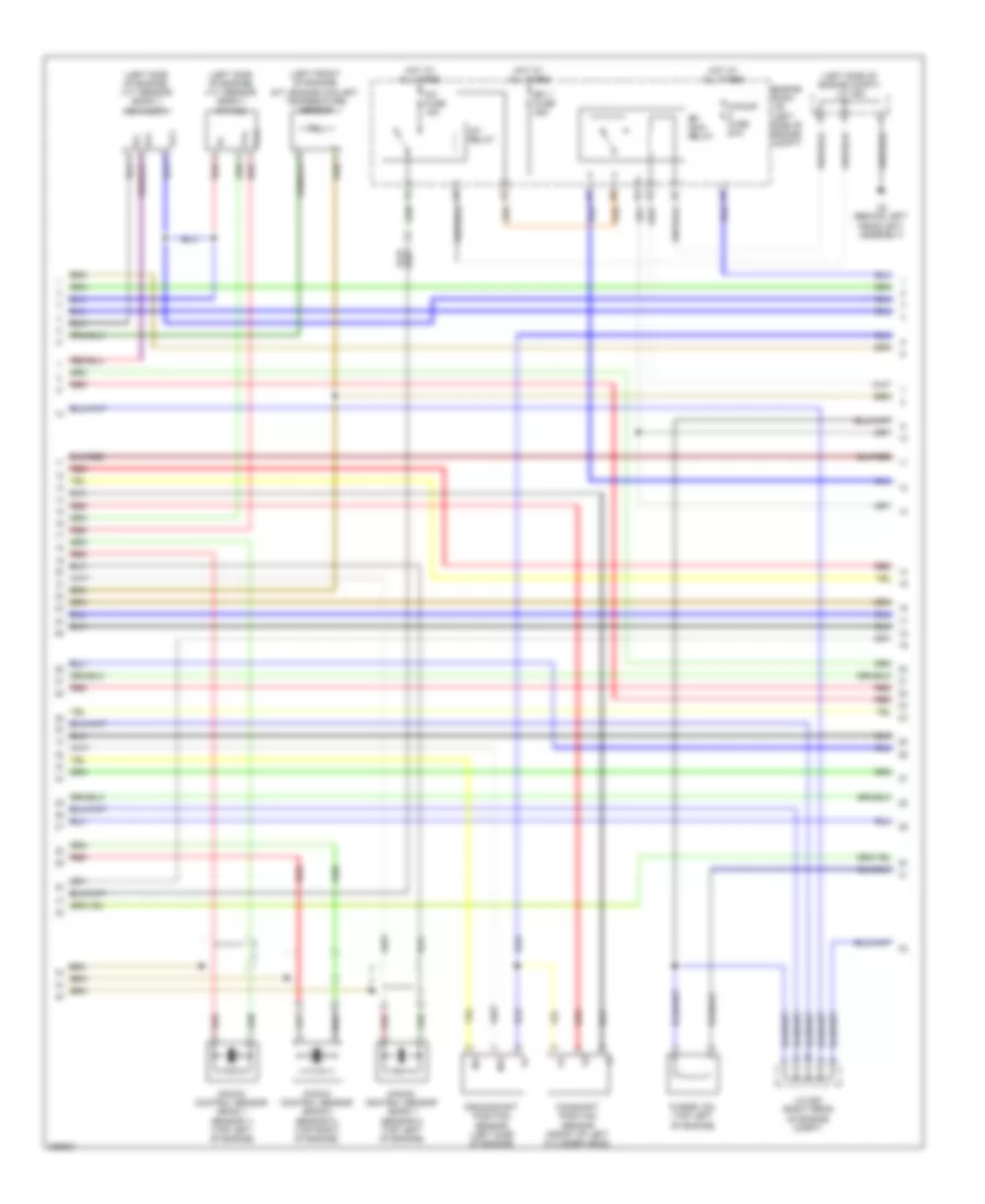 5.7L Flex Fuel, Engine Performance Wiring Diagram (2 of 7) for Toyota Sequoia SR5 2009