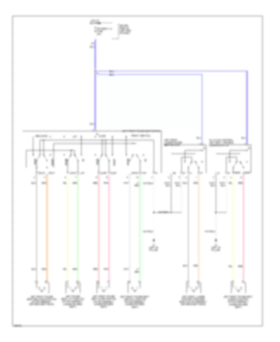 Driver Power Seat Wiring Diagram for Toyota Sequoia SR5 2009