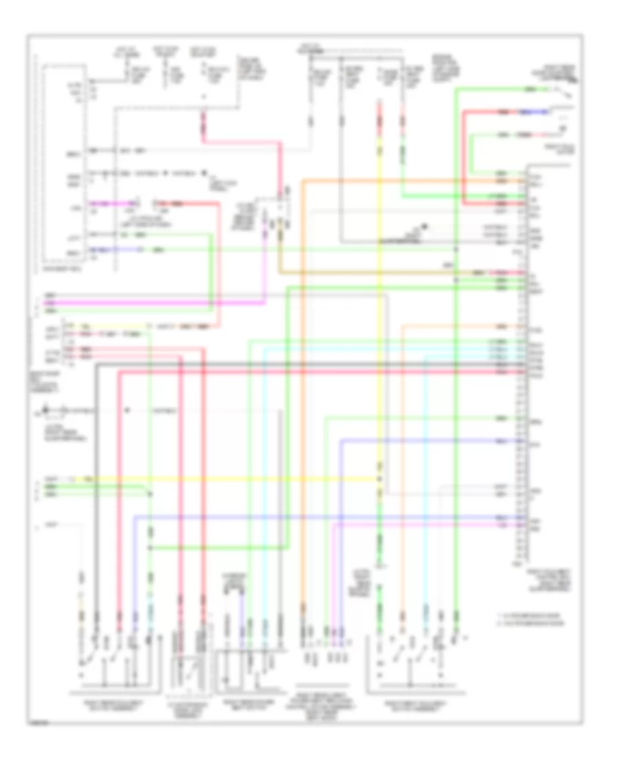 Third Row Folding Seat Wiring Diagram 2 of 2 for Toyota Sequoia SR5 2009