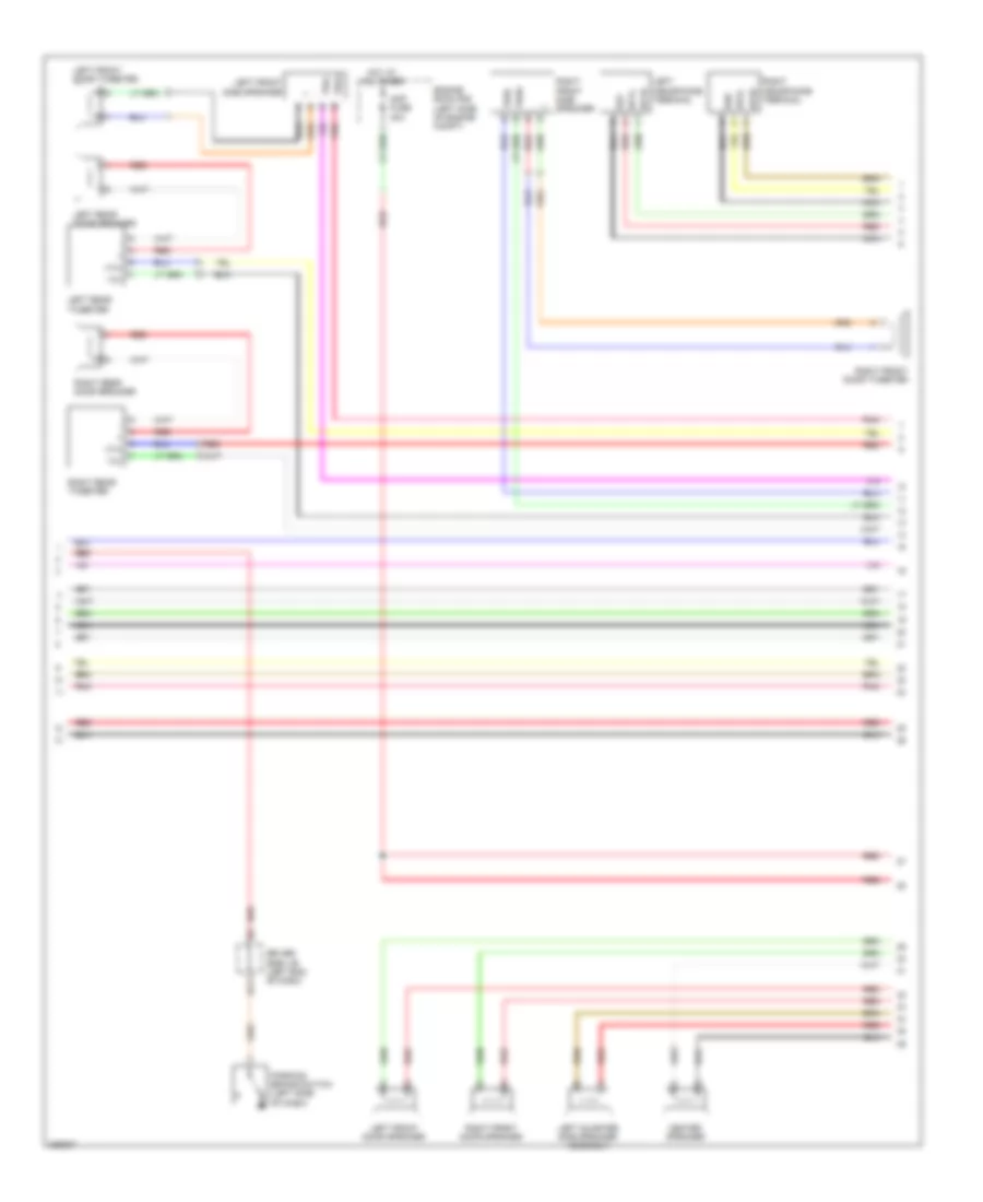 Radio Wiring Diagram with Navigation with Separate Amplifier 2 of 3 for Toyota Sequoia SR5 2009