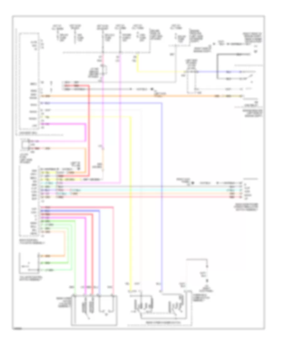 Rear WiperWasher Wiring Diagram for Toyota Sequoia SR5 2009