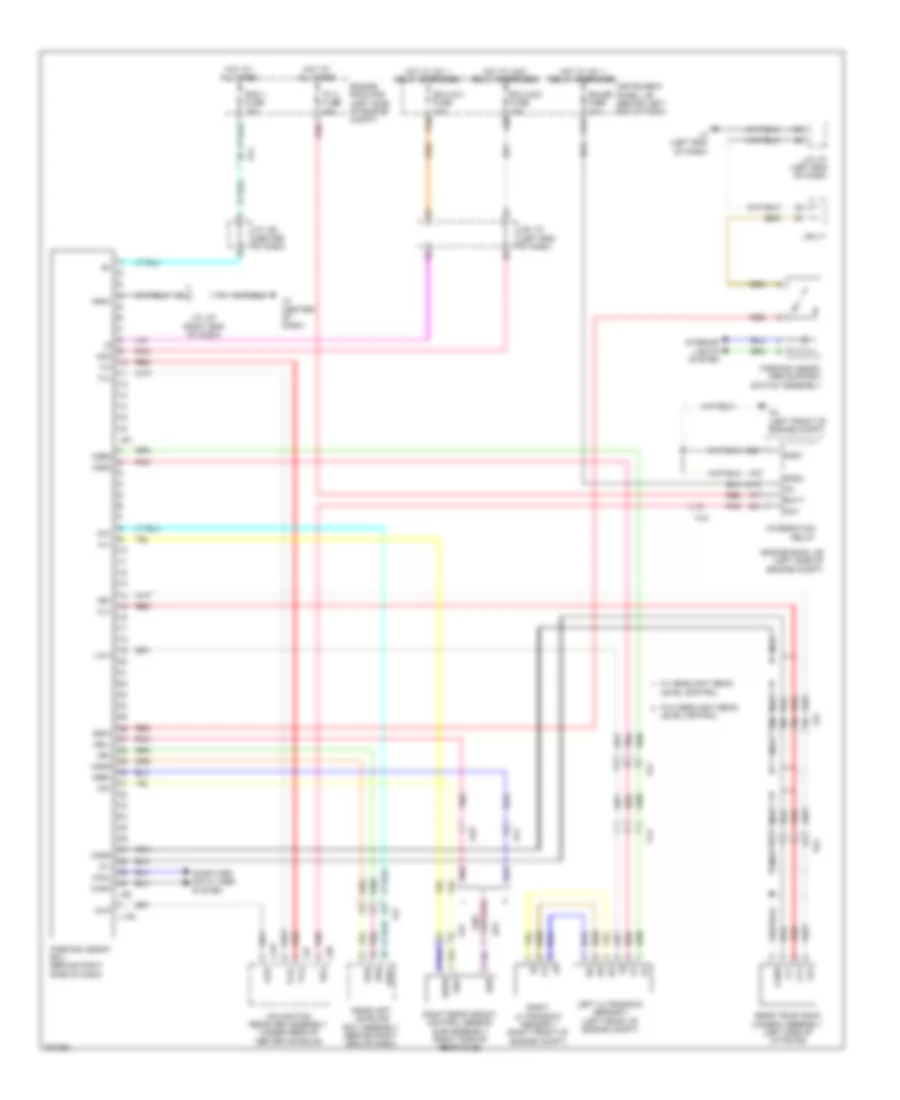 Parking Assistant Wiring Diagram for Toyota Prius V 2013