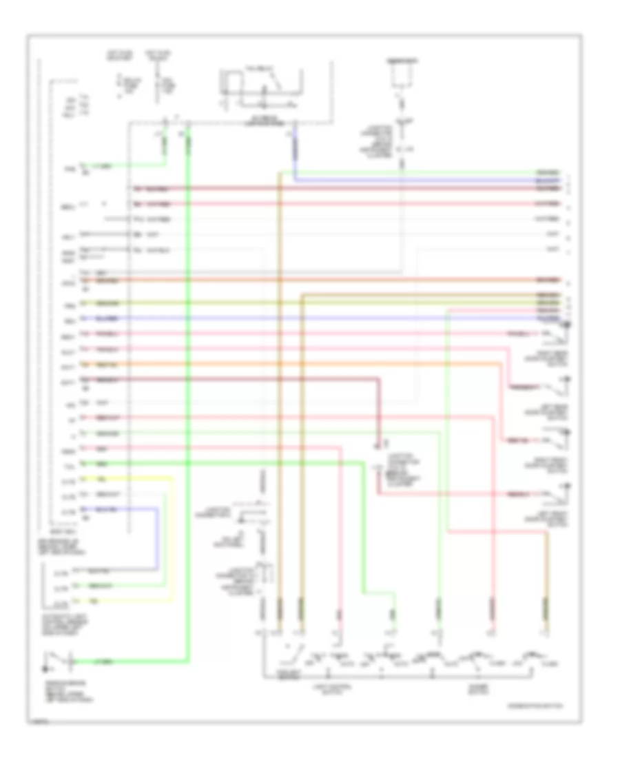Headlights Wiring Diagram, without DRL (1 of 2) for Toyota 4Runner SR5 2003