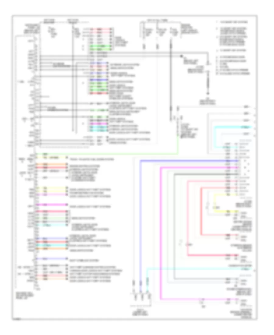 Body Control Modules Wiring Diagram Except Hybrid 1 of 2 for Toyota Highlander SE 2011