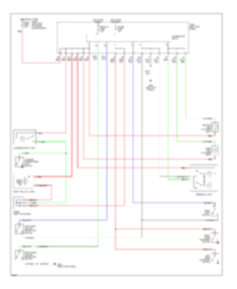Courtesy Lamps Wiring Diagram for Toyota Supra 1994