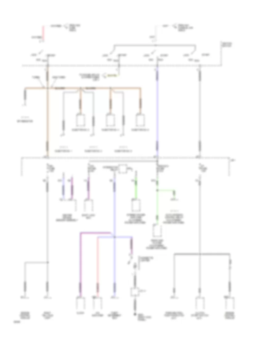 Power Distribution Wiring Diagram 5 of 7 for Toyota Supra 1994