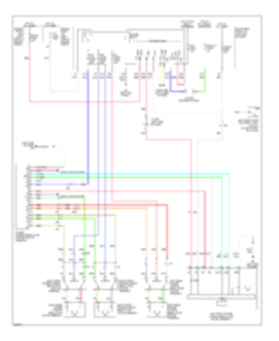 Power Windows Wiring Diagram Except EV with Jam Protection for Toyota RAV4 EV 2013
