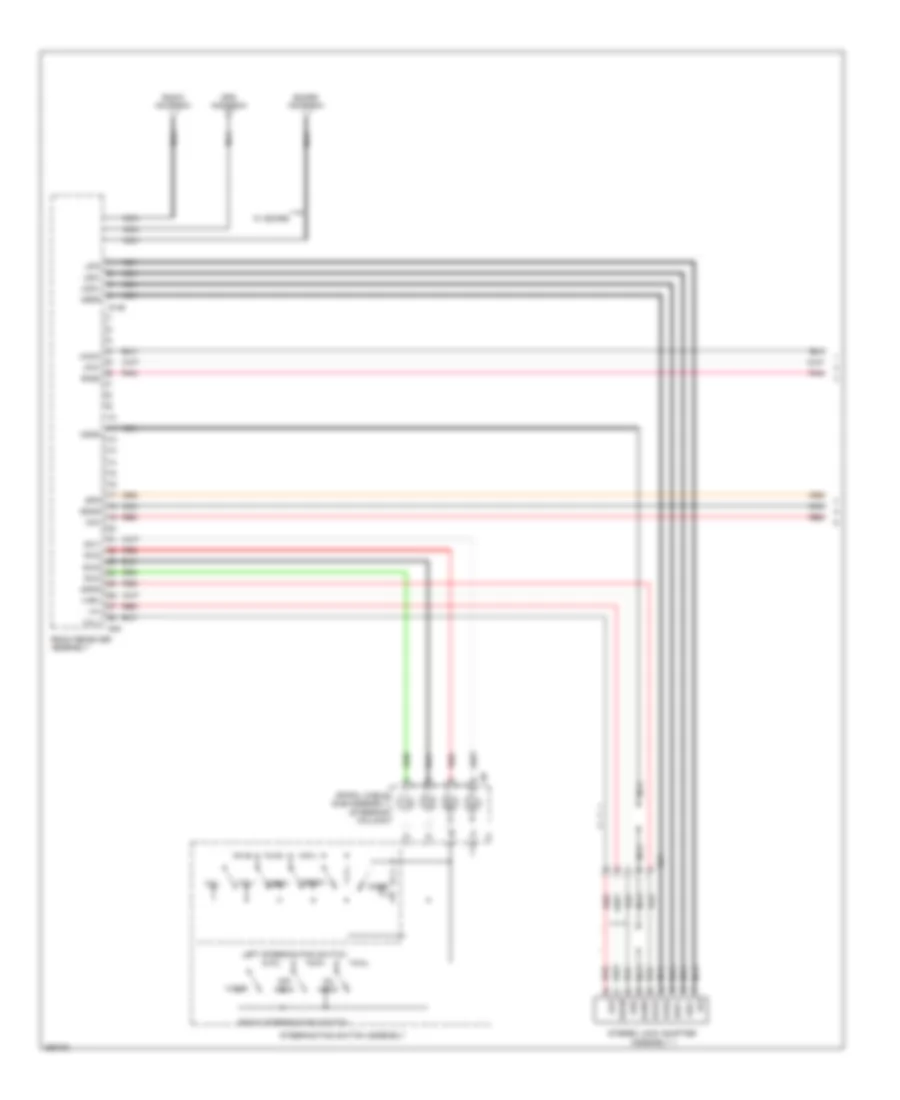 Radio Wiring Diagram, Except EV with Built-in Amplifier without Multi-Media Module (1 of 3) for Toyota RAV4 EV 2013