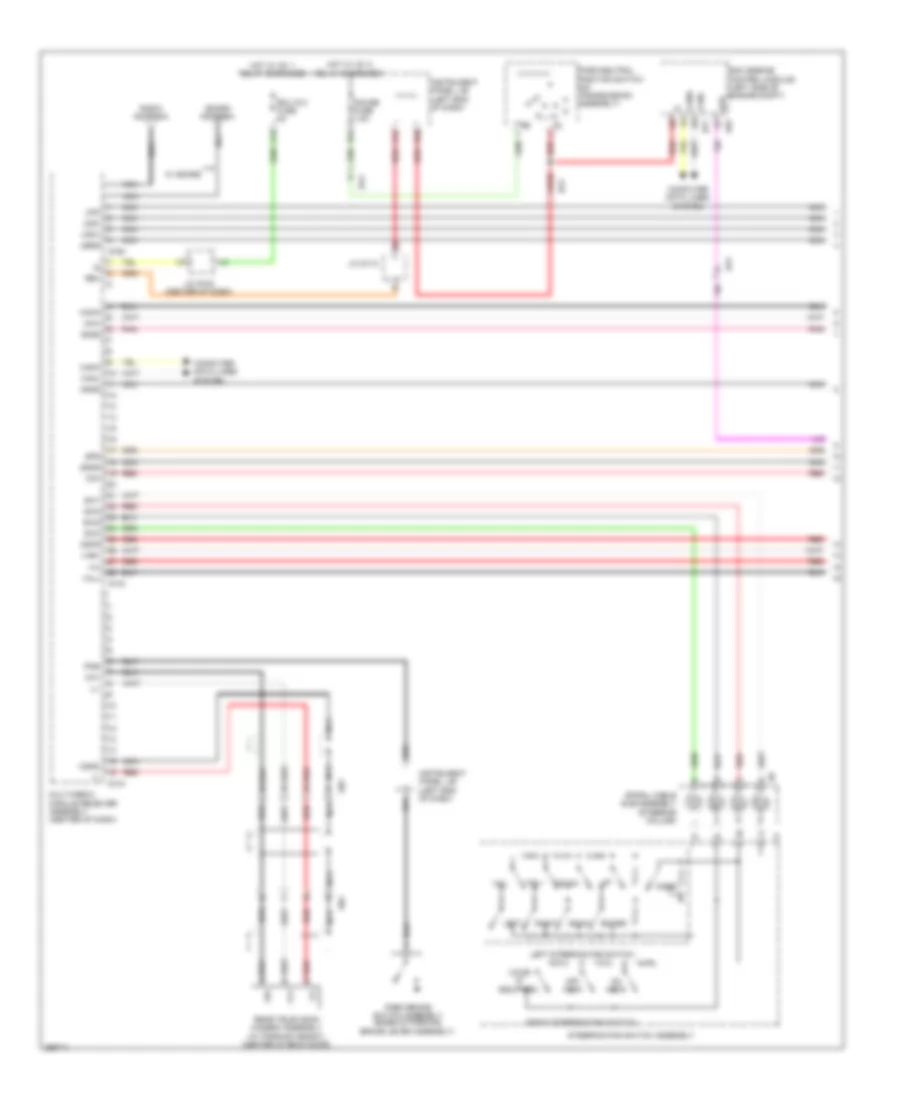 Radio Wiring Diagram, Except EV with Separate Amplifier (1 of 3) for Toyota RAV4 EV 2013
