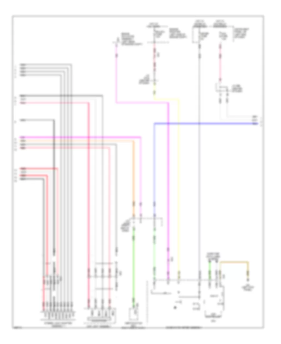 Radio Wiring Diagram, Except EV with Separate Amplifier (2 of 3) for Toyota RAV4 EV 2013