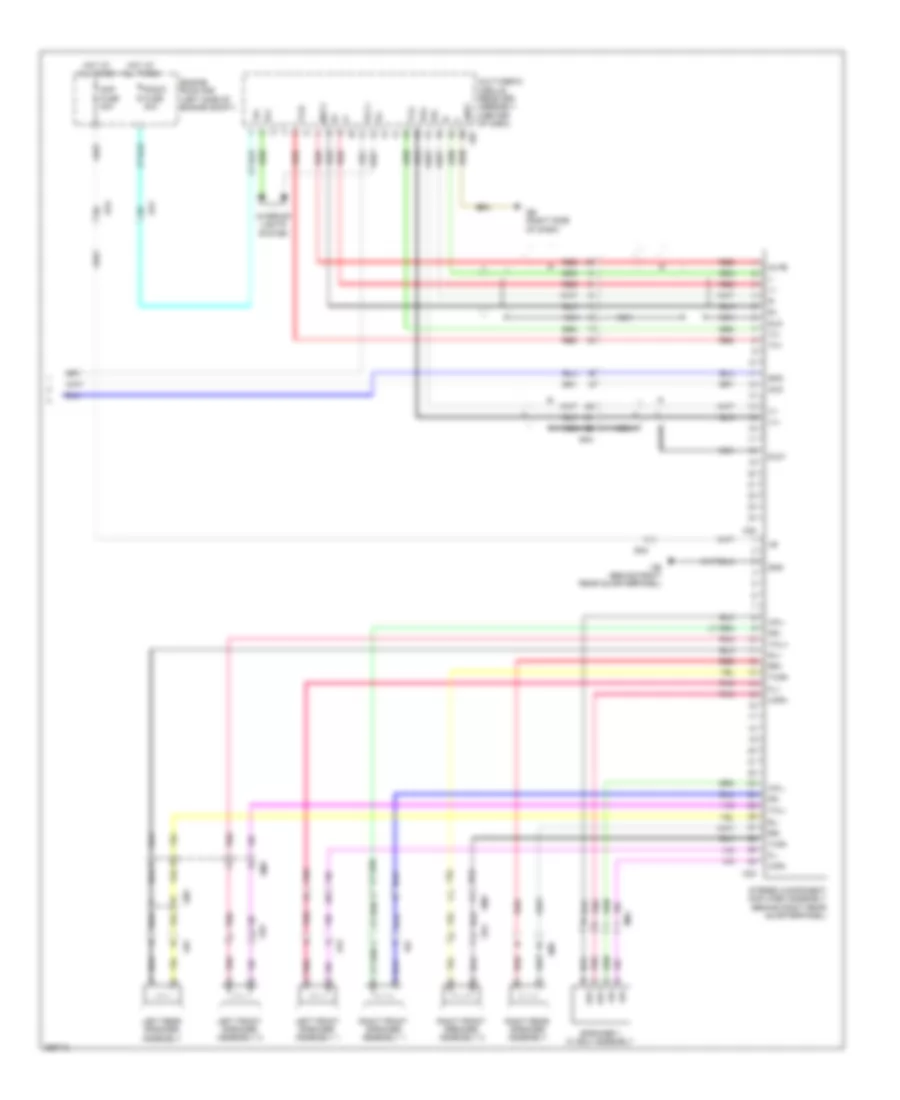 Radio Wiring Diagram, Except EV with Separate Amplifier (3 of 3) for Toyota RAV4 EV 2013