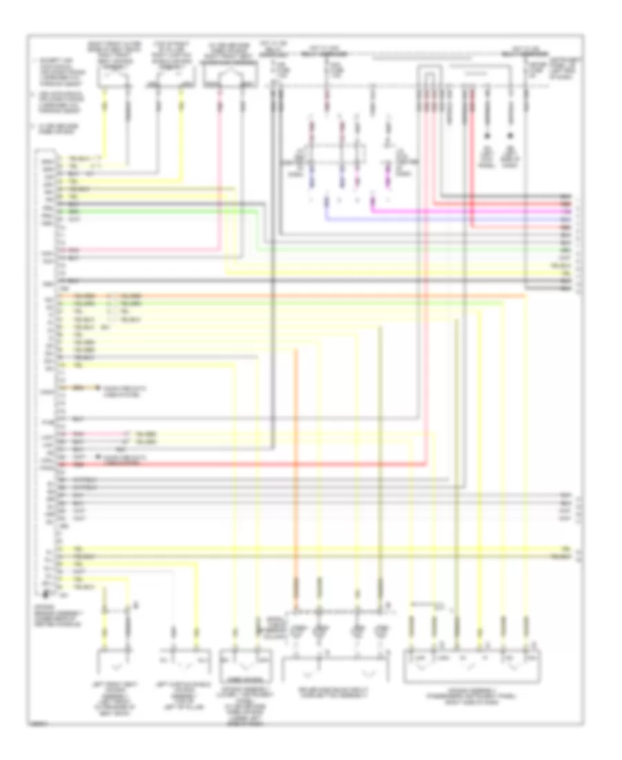 Supplemental Restraints Wiring Diagram, Except EV (1 of 3) for Toyota RAV4 EV 2013