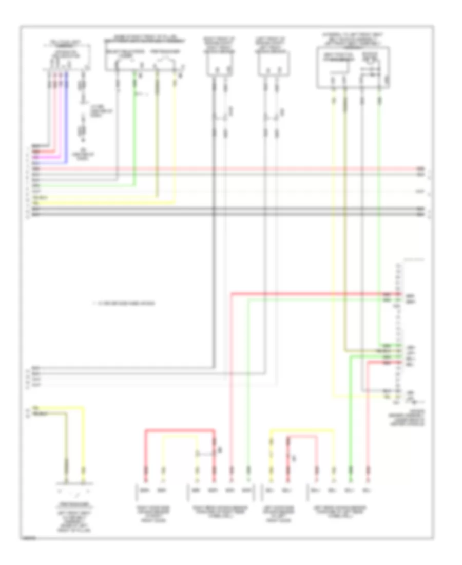 Supplemental Restraints Wiring Diagram, Except EV (2 of 3) for Toyota RAV4 EV 2013