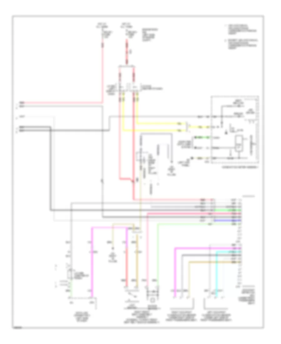 Supplemental Restraints Wiring Diagram, Except EV (3 of 3) for Toyota RAV4 EV 2013