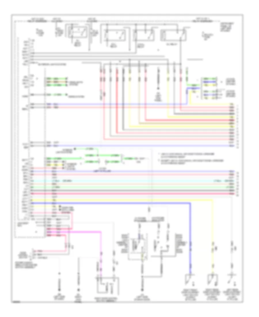 Forced Entry Wiring Diagram, Except EV with Smart Key System (1 of 5) for Toyota RAV4 EV 2013