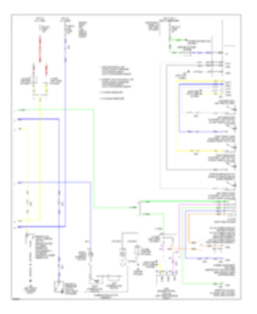 Instrument Cluster Wiring Diagram, Except EV (2 of 2) for Toyota RAV4 EV 2013